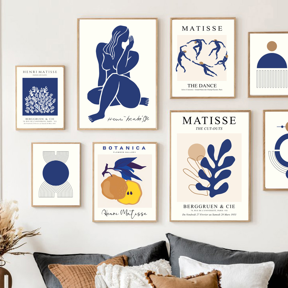 Photography Geometry - Stampe d'arte astratte di Matisse, donna,