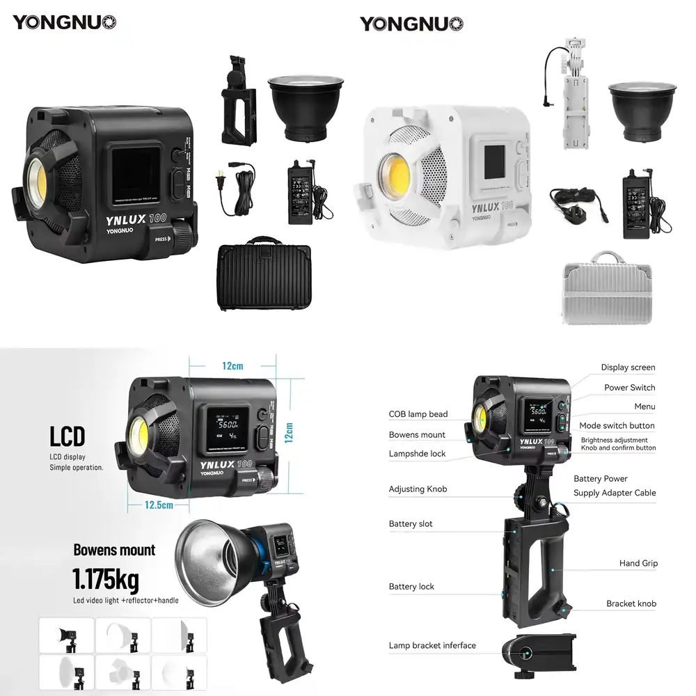 YONGNUO YNLUX100 100W 3200K-56 - Photography Video recensione e prezzo