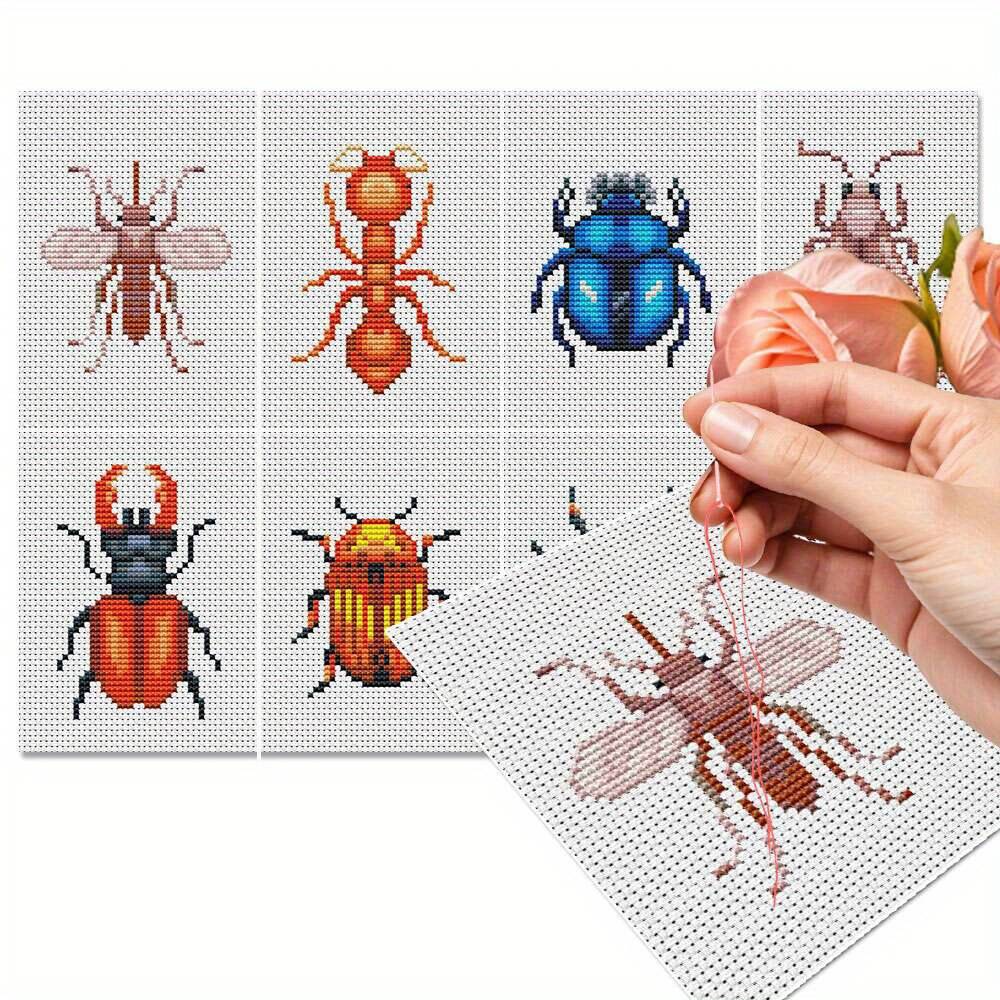 8 pezzi kit ricamo punto croce - Photography Geometry recensione e prezzo