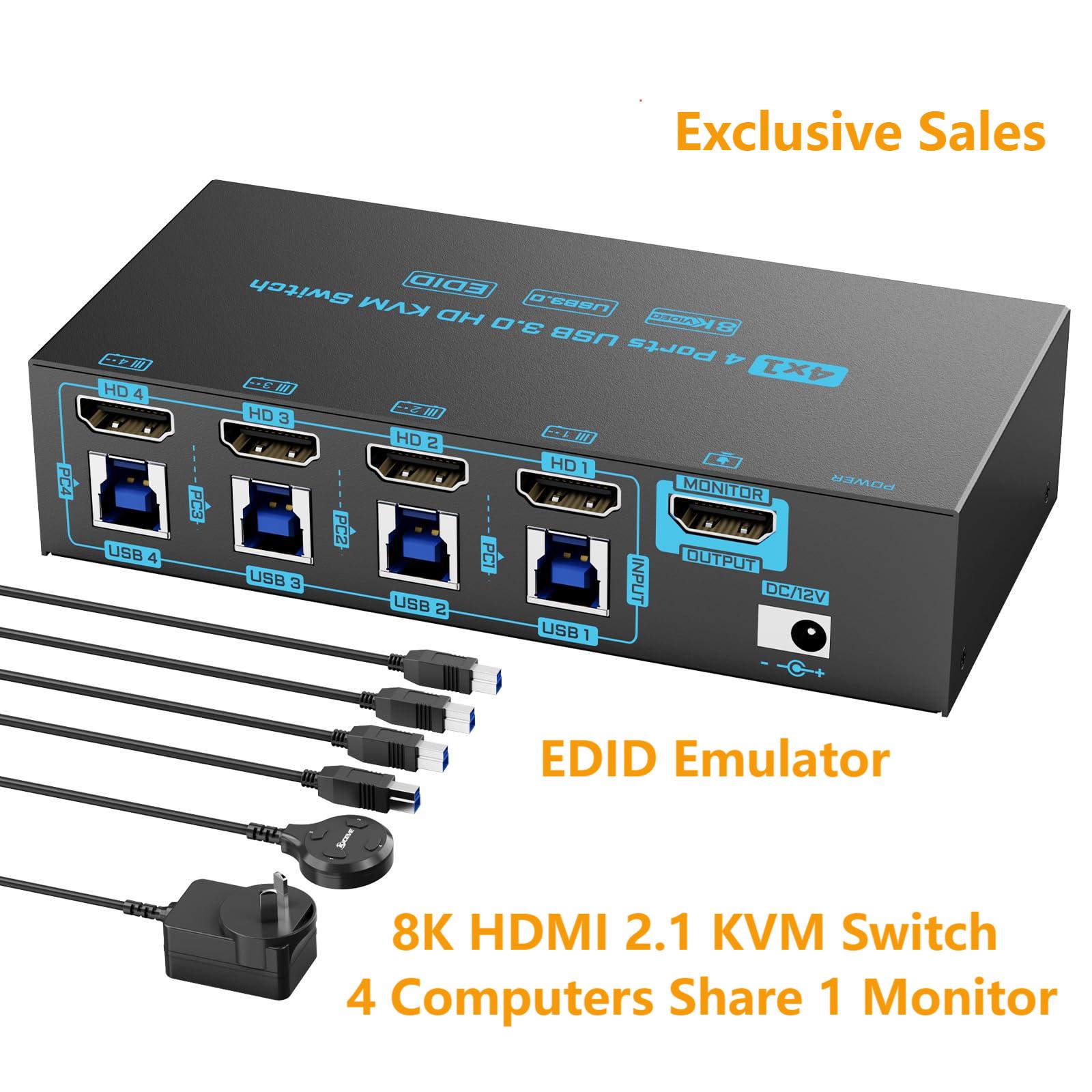 Switch KVM HDMI 8K/4K 4 Porte  - Photography With Mobile recensione e prezzo